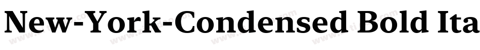 New-York-Condensed Bold Italic字体转换